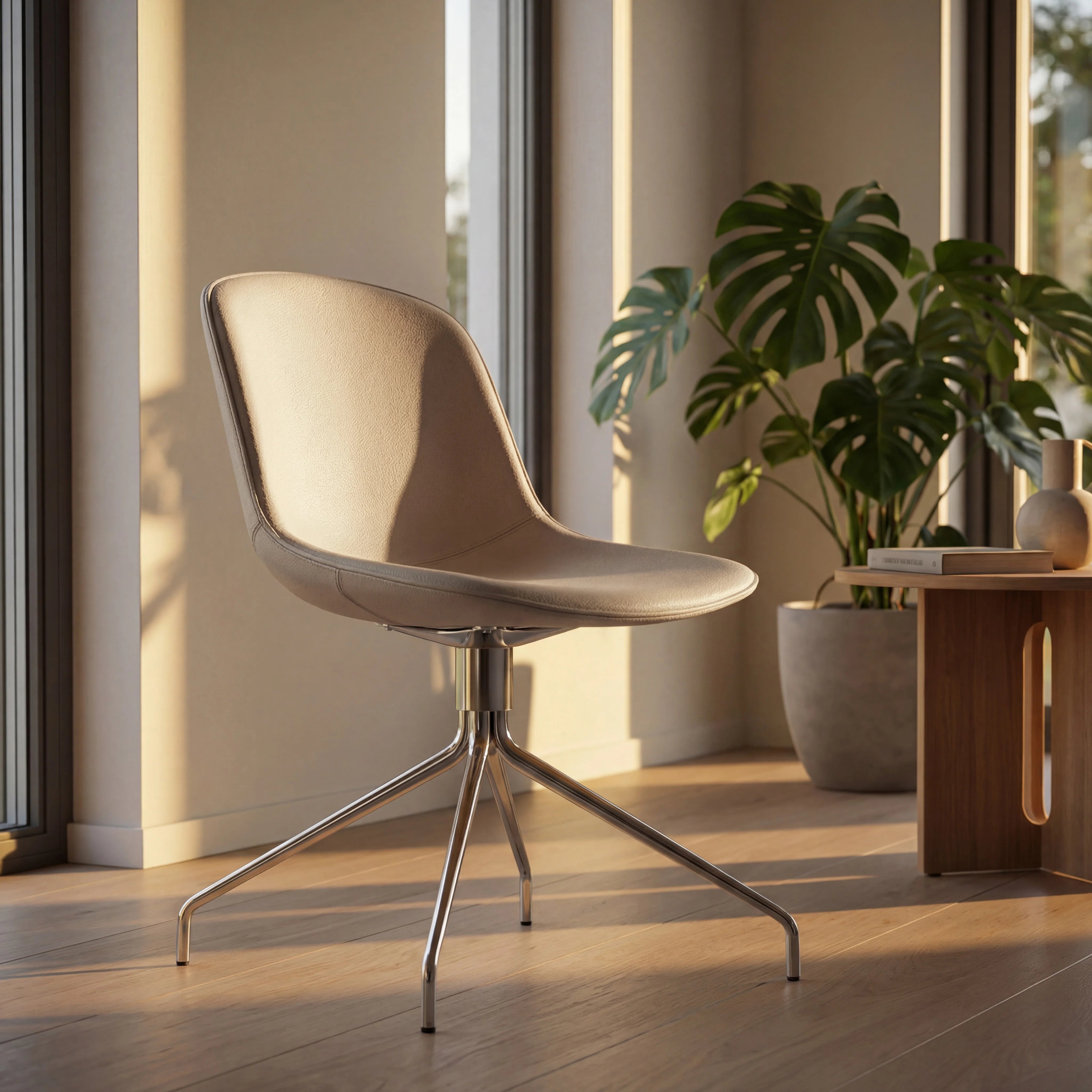 Seventy 40.51 Dining Chair - Ecoleather (Ivory TR500T)