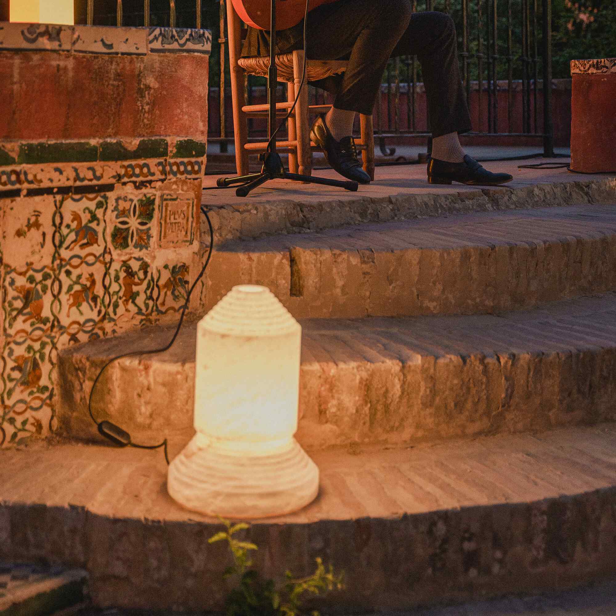 Babel Table Lamp - Alabaster Column-4