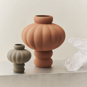 Balloon 03 Ceramic Vase - Sanded Ocker