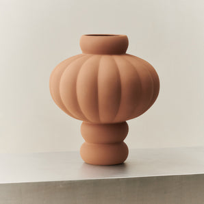 Balloon 02 Ceramic Vase - Sanded Ocker