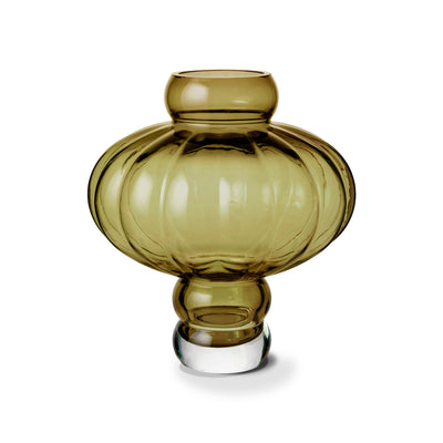Balloon 03 Glass Vase - Olive