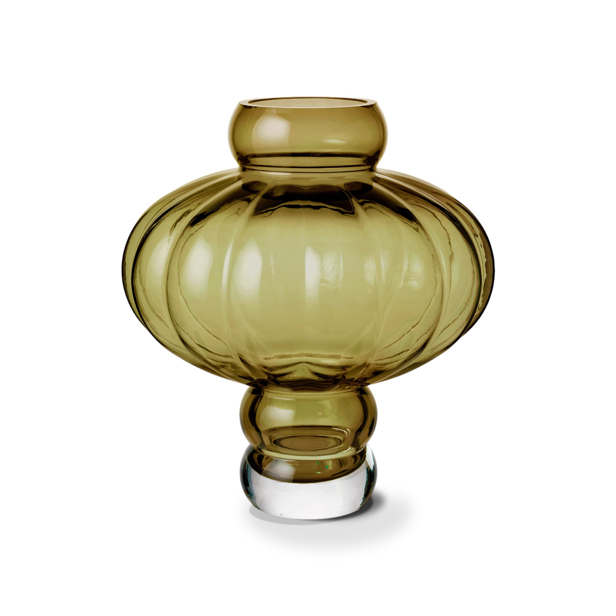 Balloon 03 Glass Vase - Olive-1