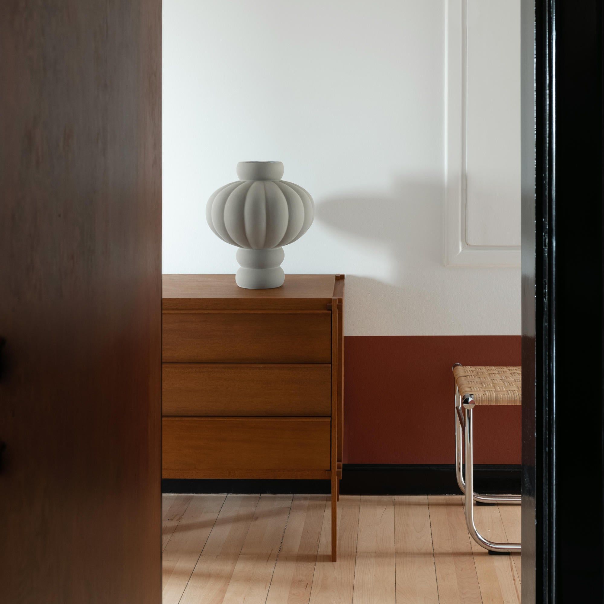 Balloon 03 Ceramic Vase - Sanded Grey-3