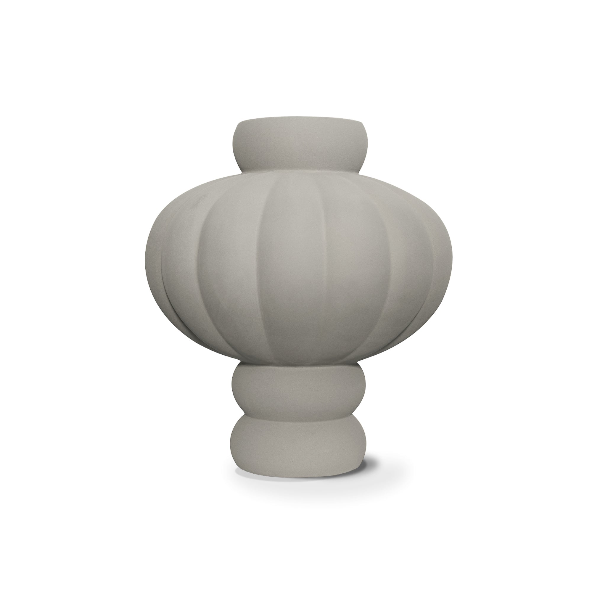 Balloon 08 Ceramic Vase - Sanded Grey