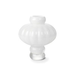 Balloon 08 Glass Vase - Opal White