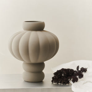 Balloon 08 Ceramic Vase - Sanded Grey