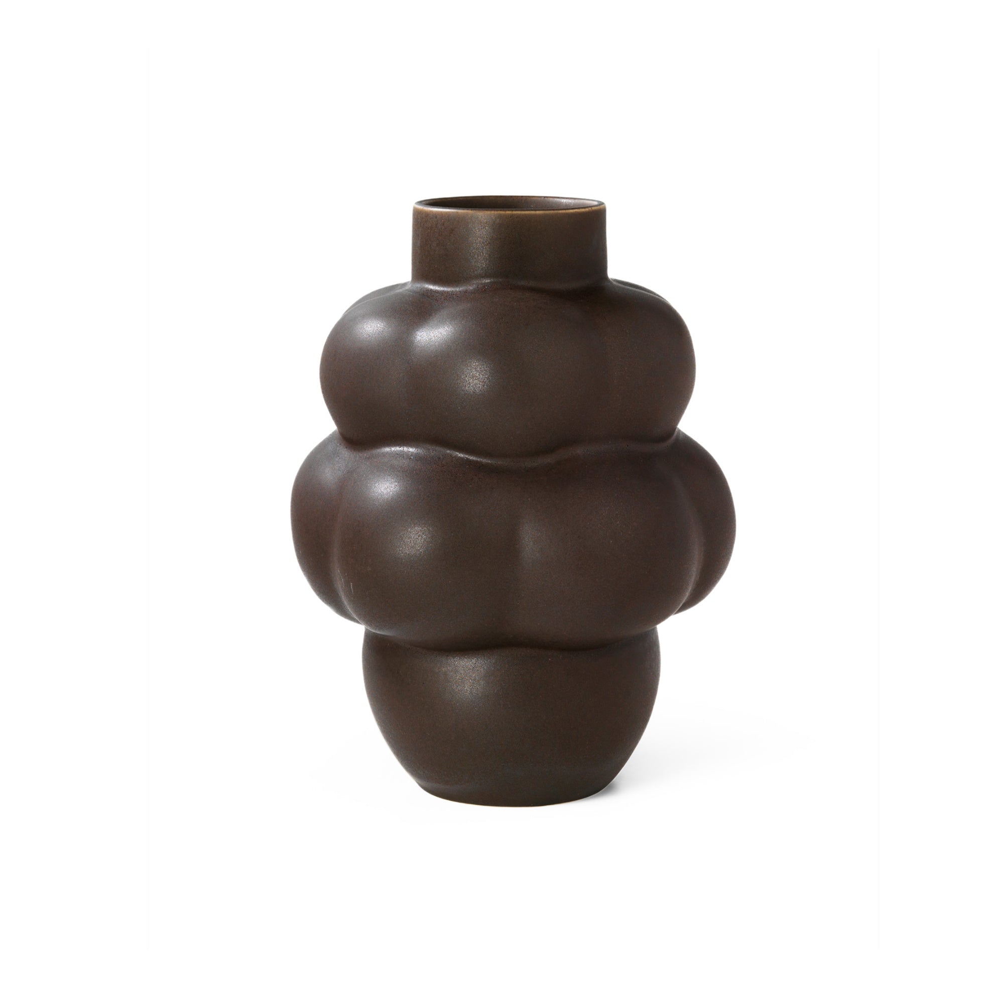 Balloon 04 Ceramic Vase - Mud Brown-1