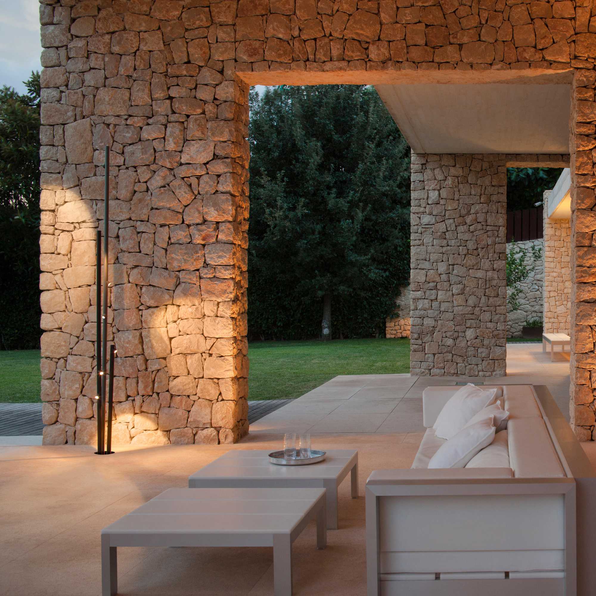 Bamboo 4812 Outdoor Floor Lamp - Off-White-5