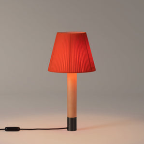 Basica M1 Table Lamp - Bronze/Red Amber Ribbon