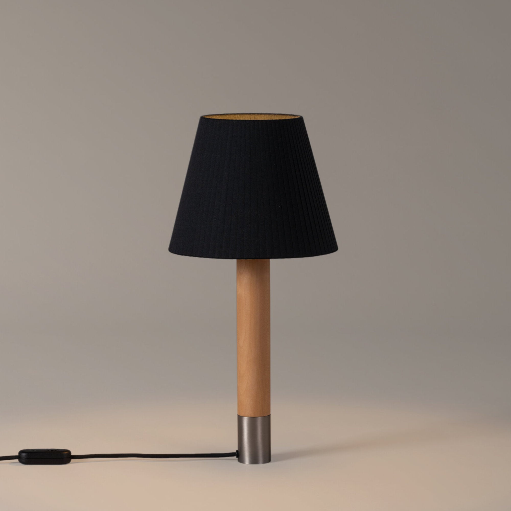 Basica M1 Table Lamp - Nickel/Black Ribbon-2