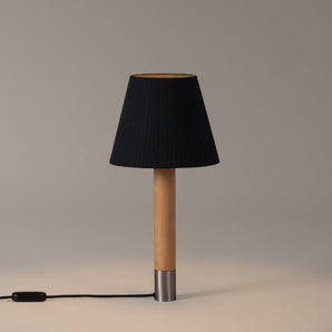 Basica M1 Table Lamp - Nickel/Black Ribbon