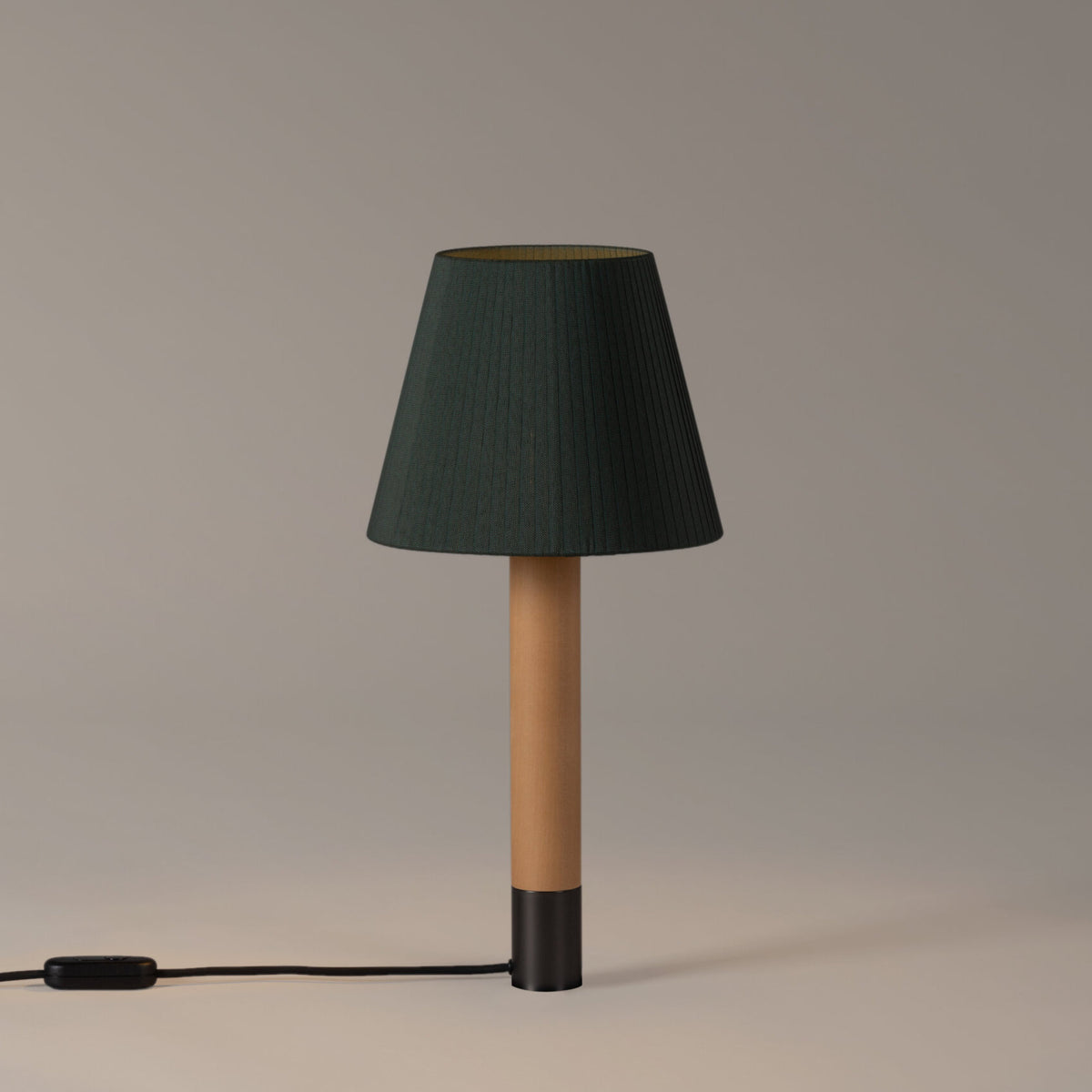 Basica Table Lamp – 25x52 / Metal (Bronze) / Green Raw Color Ribbon-2