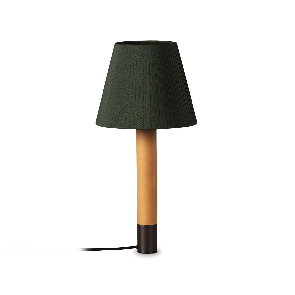 Basica Table Lamp – 25x52 / Metal (Bronze) / Green Raw Color Ribbon-1