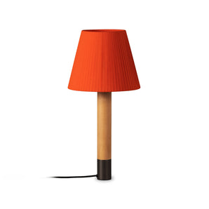 Basica M1 Table Lamp - Bronze/Red Amber Ribbon