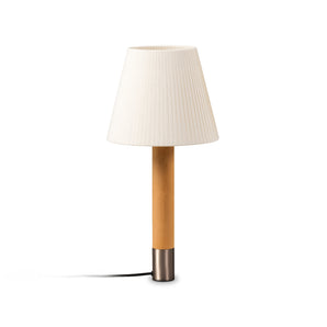 Basica M1 Table Lamp - Nickel/Natural Ribbon