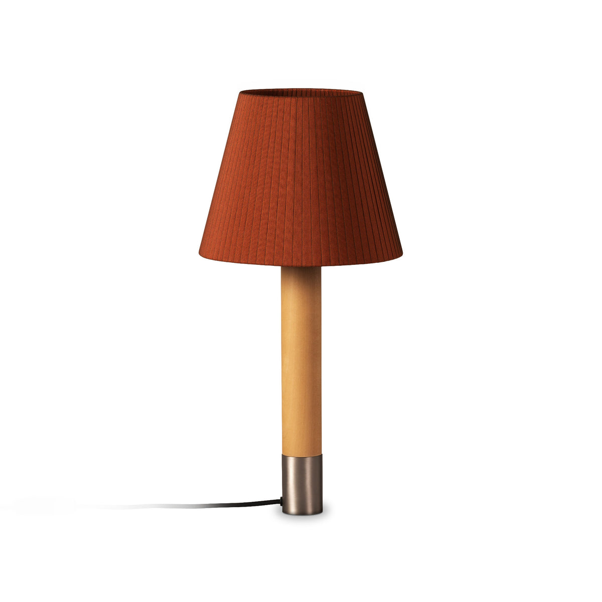 Basica Table Lamp – 25x52 / Metal (Nickel) / Tile Raw Color Ribbon-1