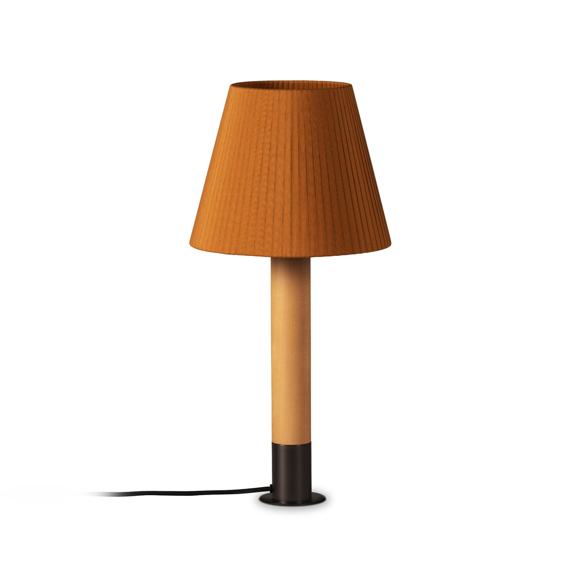 Basica Table Lamp – 25x52 / Metal (Stabilizing Disc Bronze) / Mustard Raw Color Ribbon-1