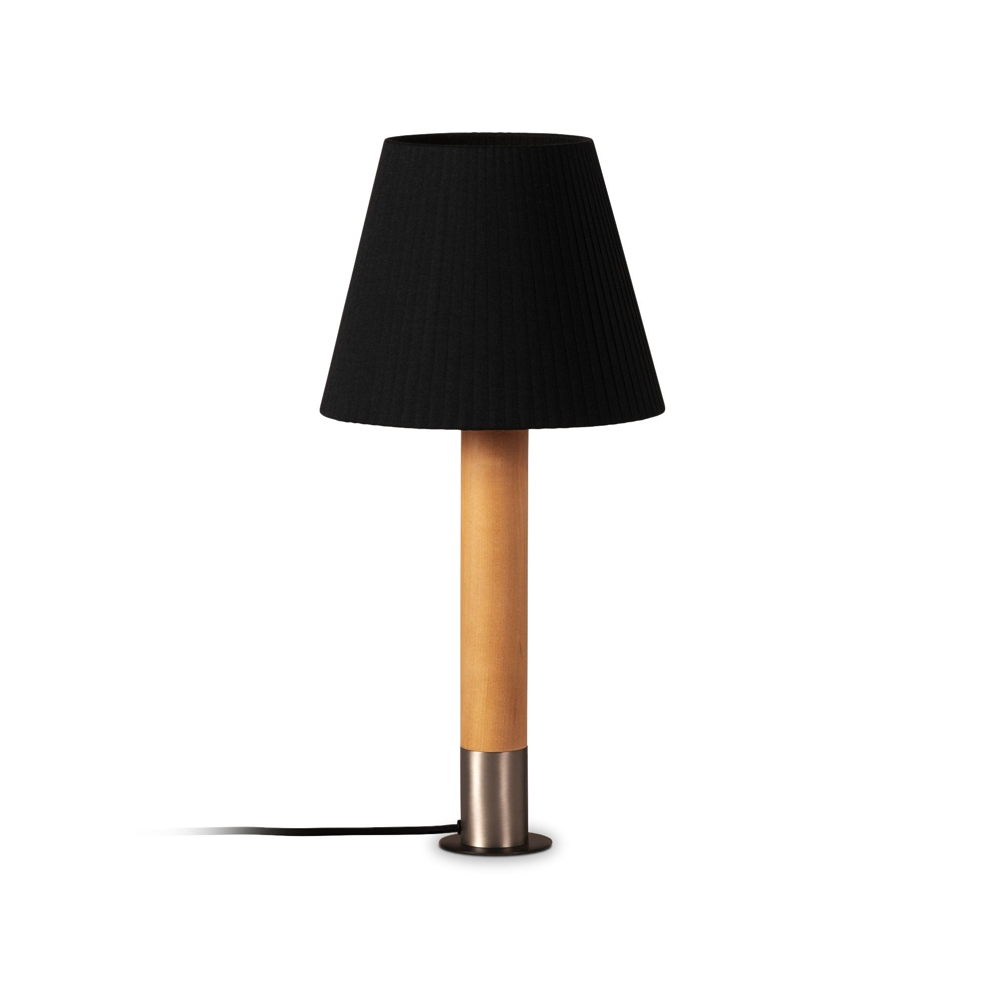 Basica M1 Table Lamp - Stabilizing Disc Nickel/Black Ribbon-1