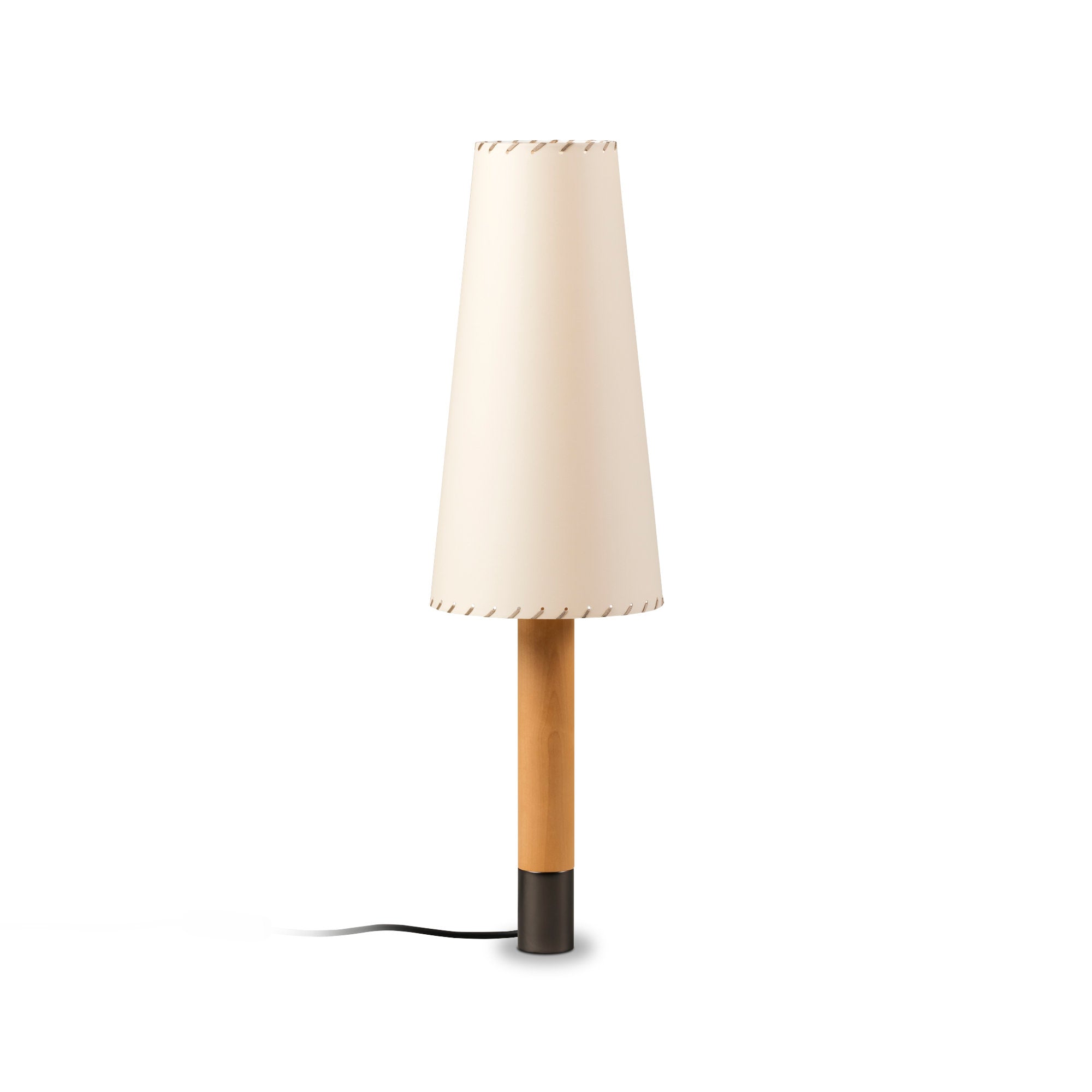 Basica M2 Table Lamp - Bronze/Stitched Beige Patchment-1
