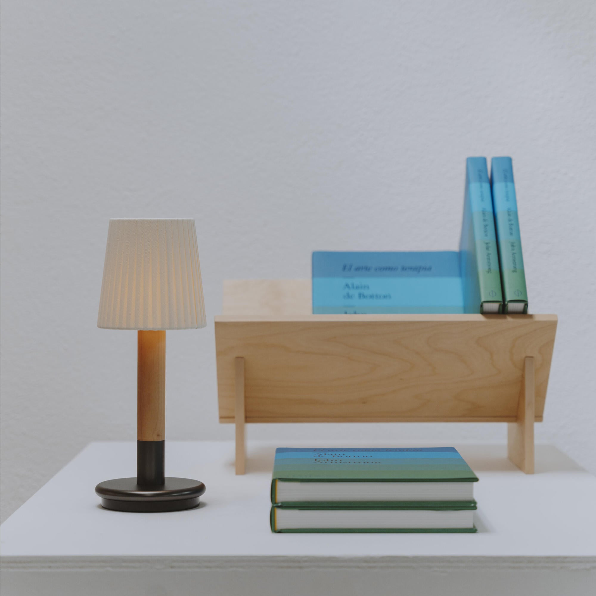 Basica Minima Bateria Portable Table Lamp - Natural Ribbon-3
