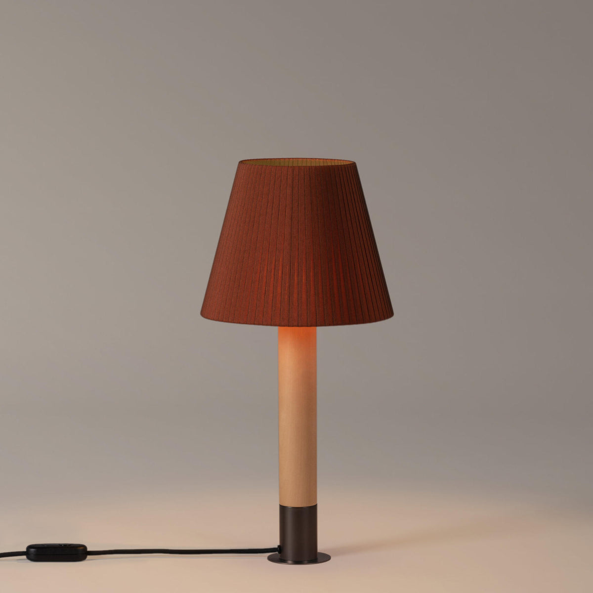 Basica Table Lamp – 25x52 / Metal (Stabilizing Disc Bronze) / Tile Raw Color Ribbon-2