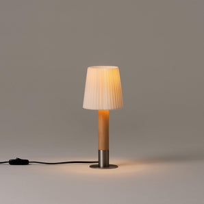 Basica Minima Table Lamp - Nickel/Natural Ribbon