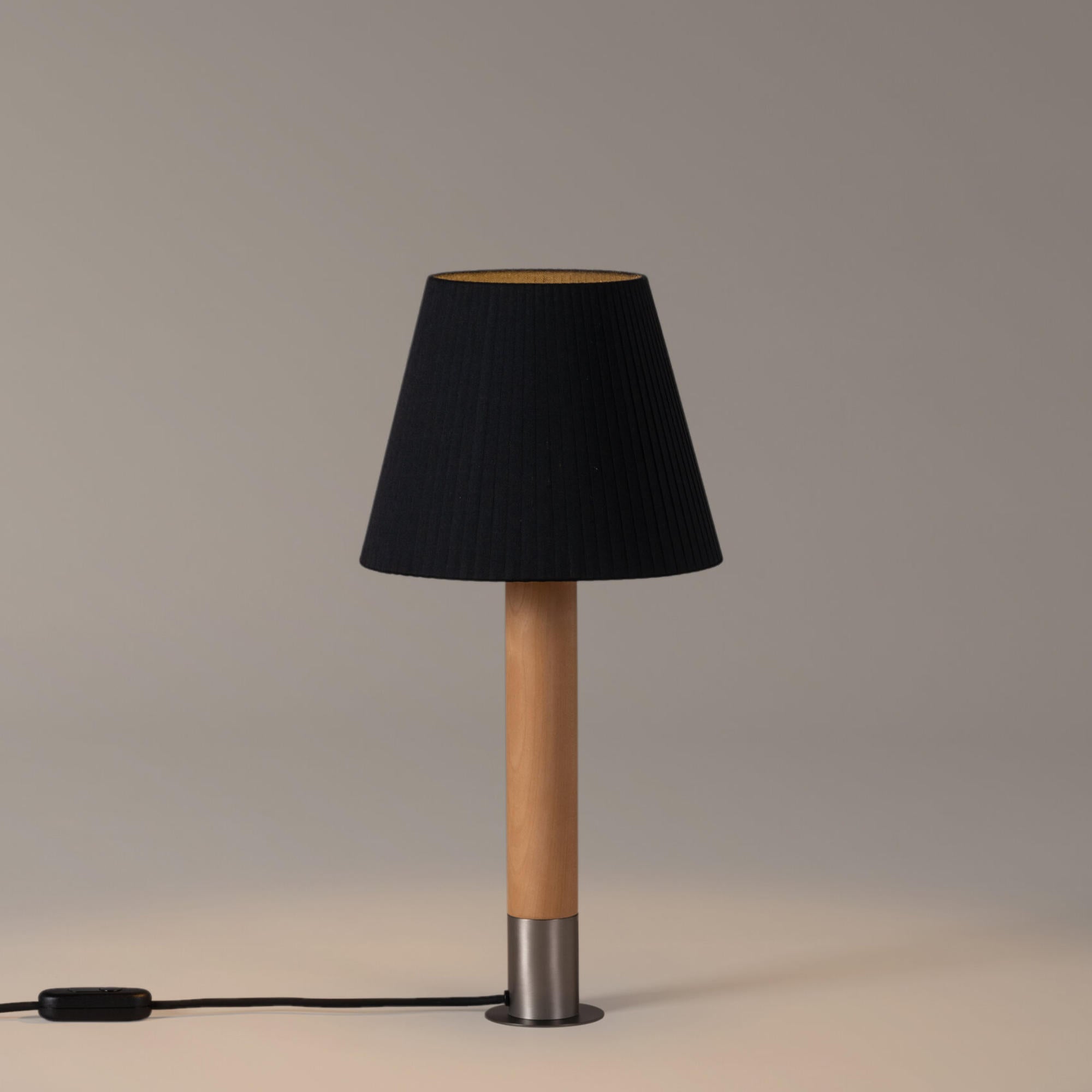 Basica M1 Table Lamp - Stabilizing Disc Nickel/Black Ribbon-2