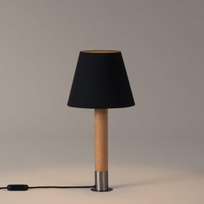 Basica M1 Table Lamp - Stabilizing Disc Nickel/Black Ribbon