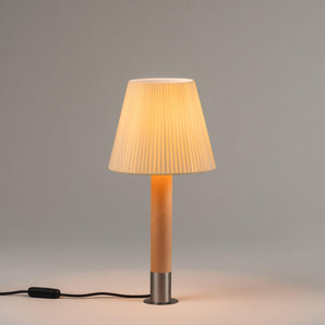 Basica M1 Table Lamp - Stabilizing Disc Nickel/Natural Ribbon