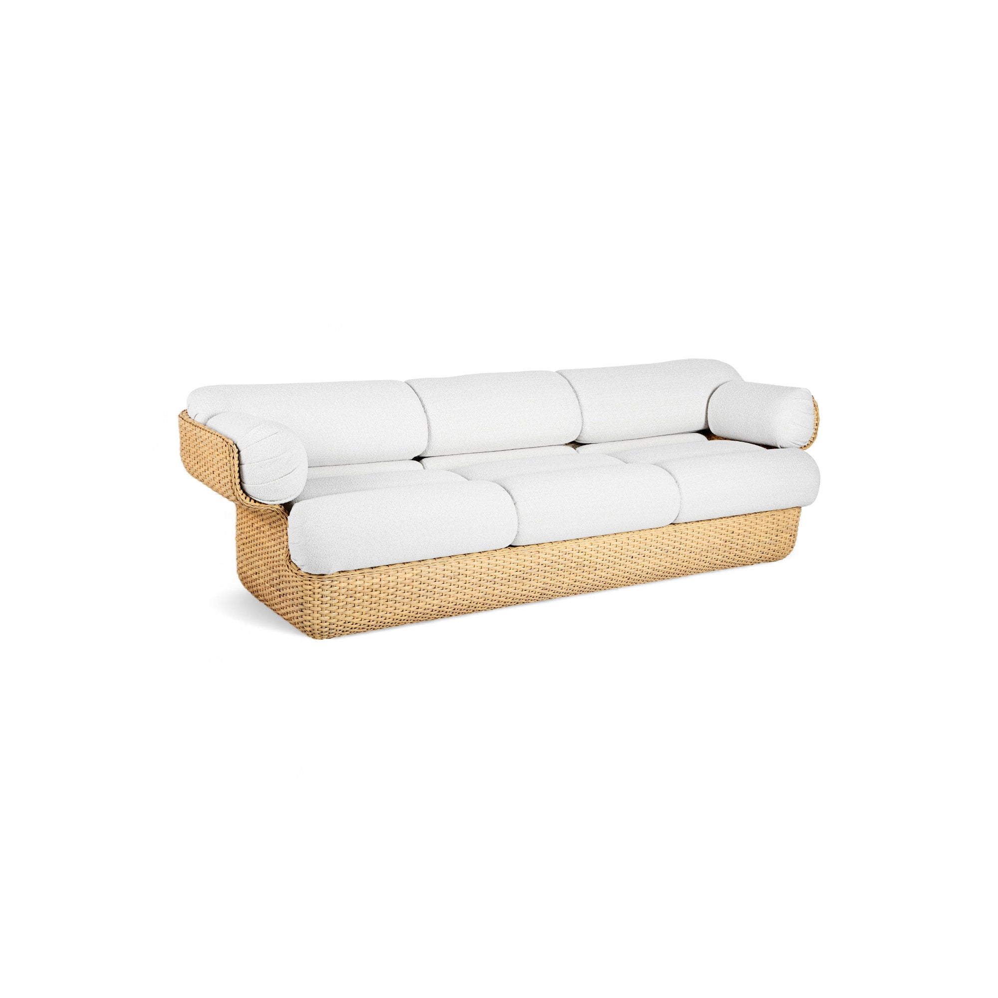 Basket 43905 Outdoor Sofa - Rattan/Fabric B (Lorkey 040)-1