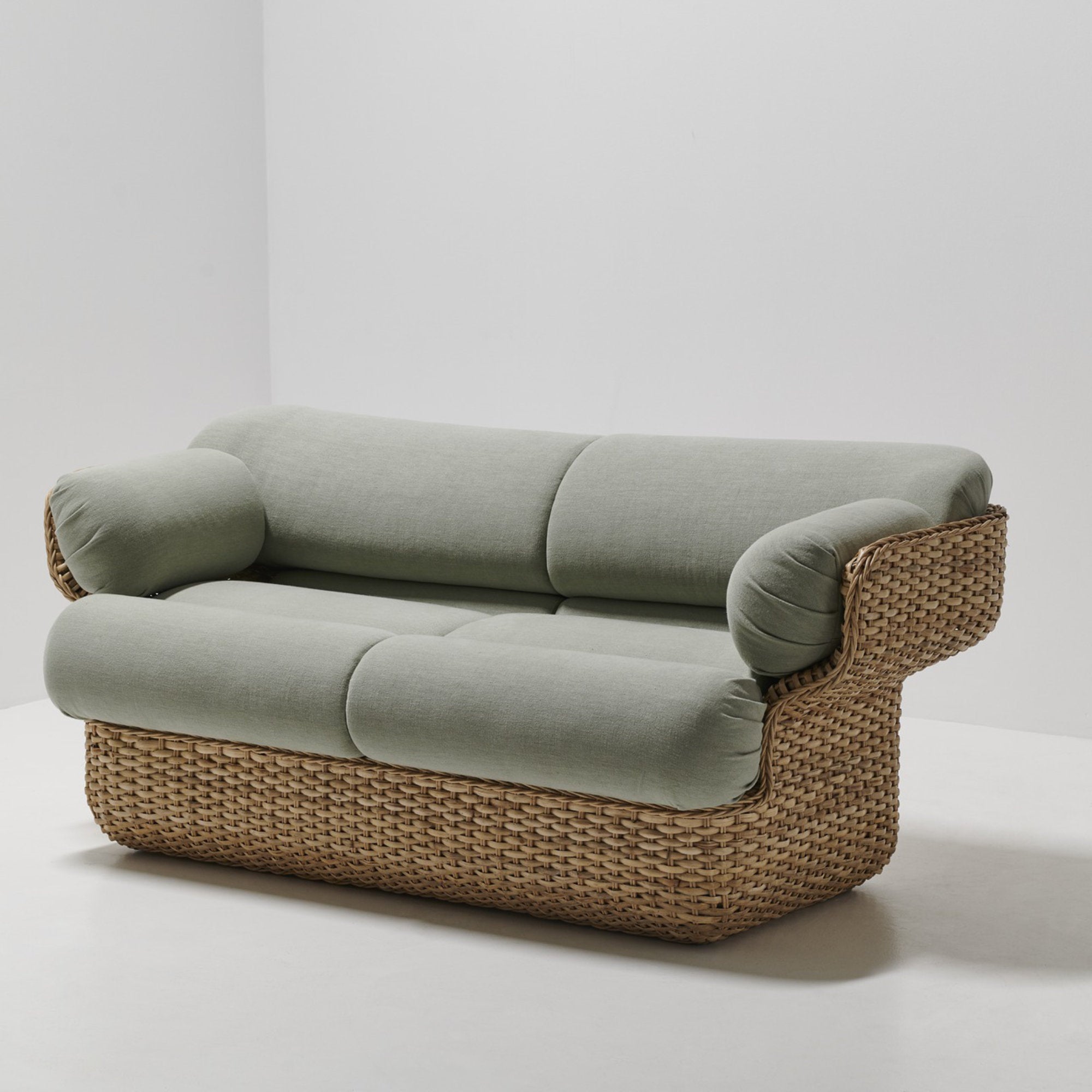 Basket 44005 Outdoor Sofa - Rattan/Fabric B (Drive 1115)-4