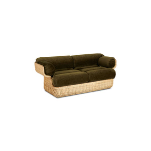 Basket 44005 Outdoor Sofa - Rattan/Fabric B (Mumble 40)