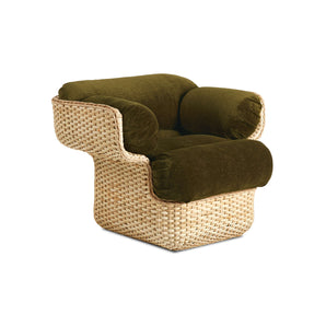 Basket 44167 Outdoor Lounge Chair - Rattan/Fabric B (Mumble 40)