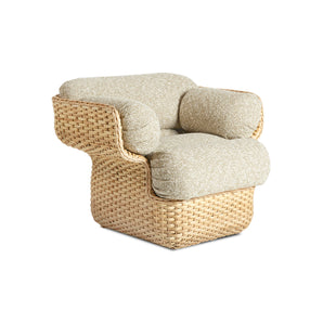 Basket 44167 Outdoor Lounge Chair - Rattan/Fabric D (Zero 002)