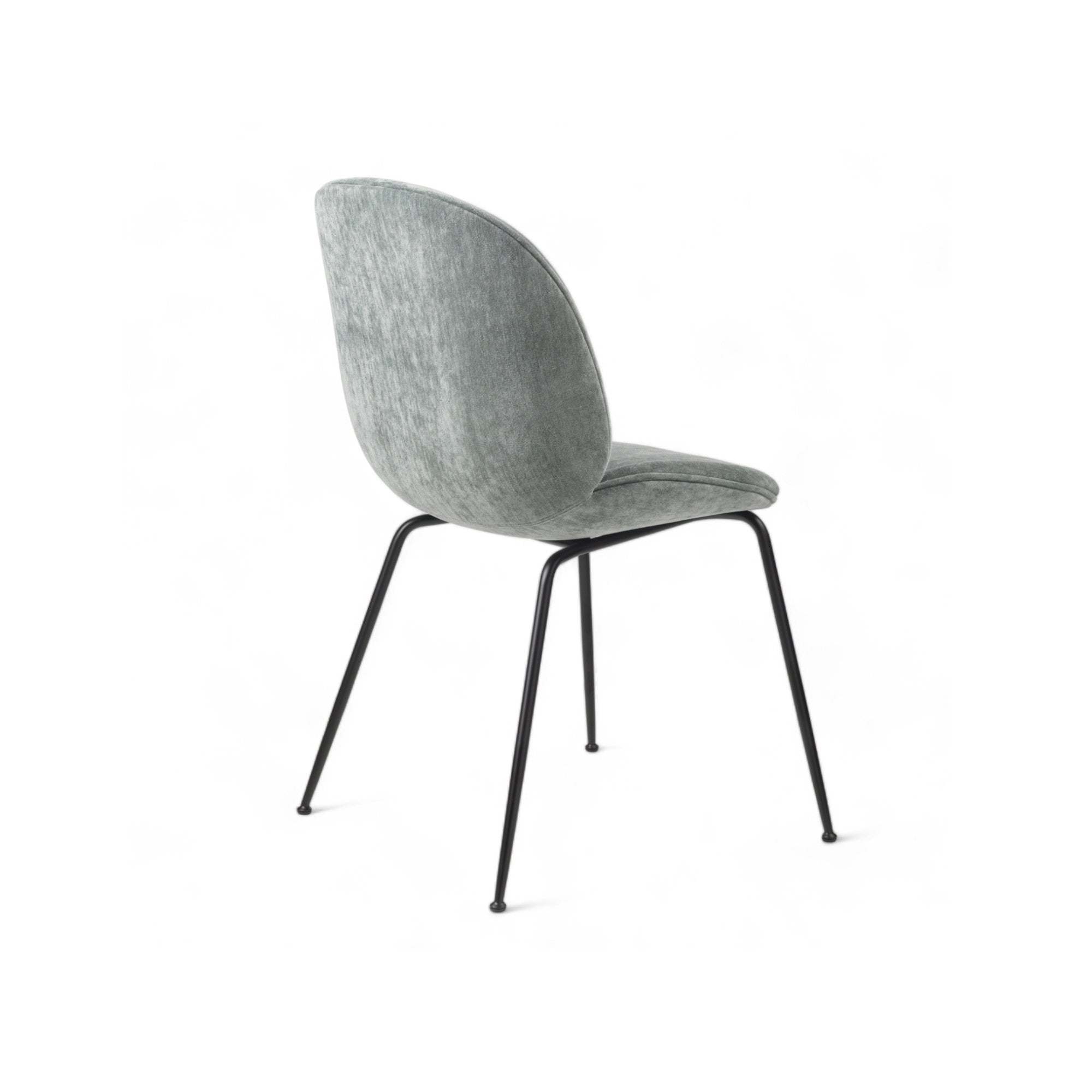 Beetle 10249 Dining Chair - Black Matt/Fabric C (Belsuede Special FR 012)-3