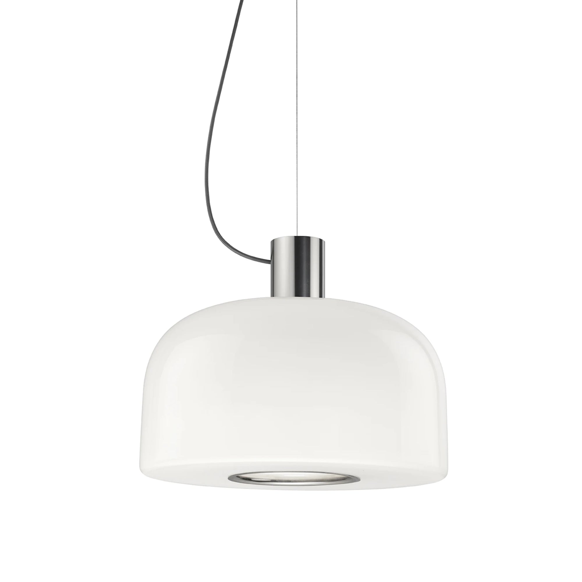 Bellhop Glass S2 Pendant Lamp - Bright Aluminum-1