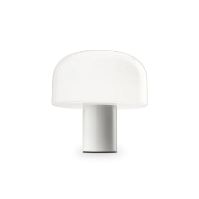 Bellhop Glass T Table Lamp - White