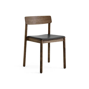 Betty TK3 Dining Chair - Smoked Oak/Leather (Noble Aniline Black)