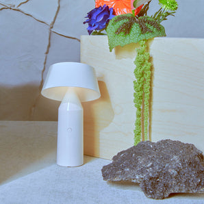 Bicoca Portable Table Lamp - Off White