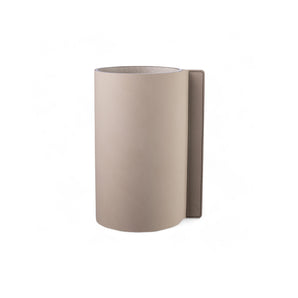 Block Vase L Nupo Clay Brown/Glass