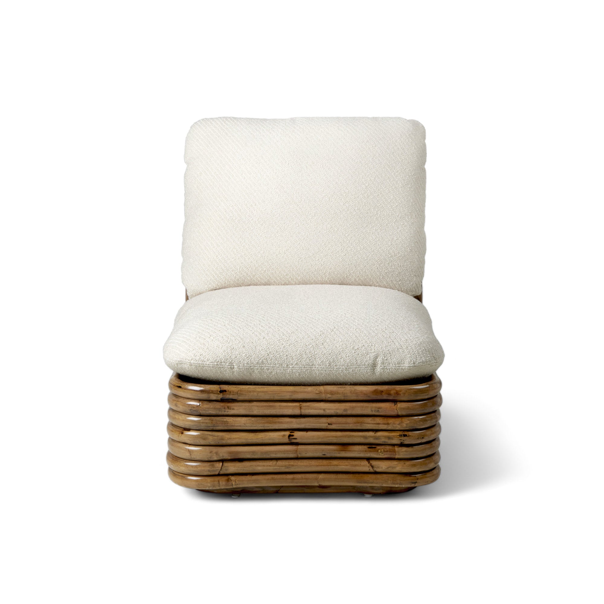 Bohemian 43580 72 Outdoor Lounge Armchair - Rattan/Fabric C (Lupo Special Diagonal Boucle 007)-3