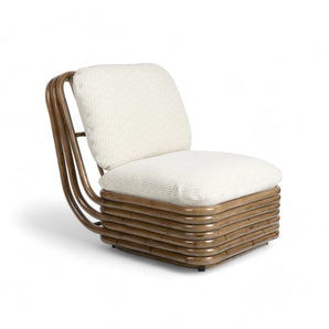 Bohemian 43580 72 Outdoor Lounge Armchair - Rattan/Fabric D (Chevron Outdoor FR 002)