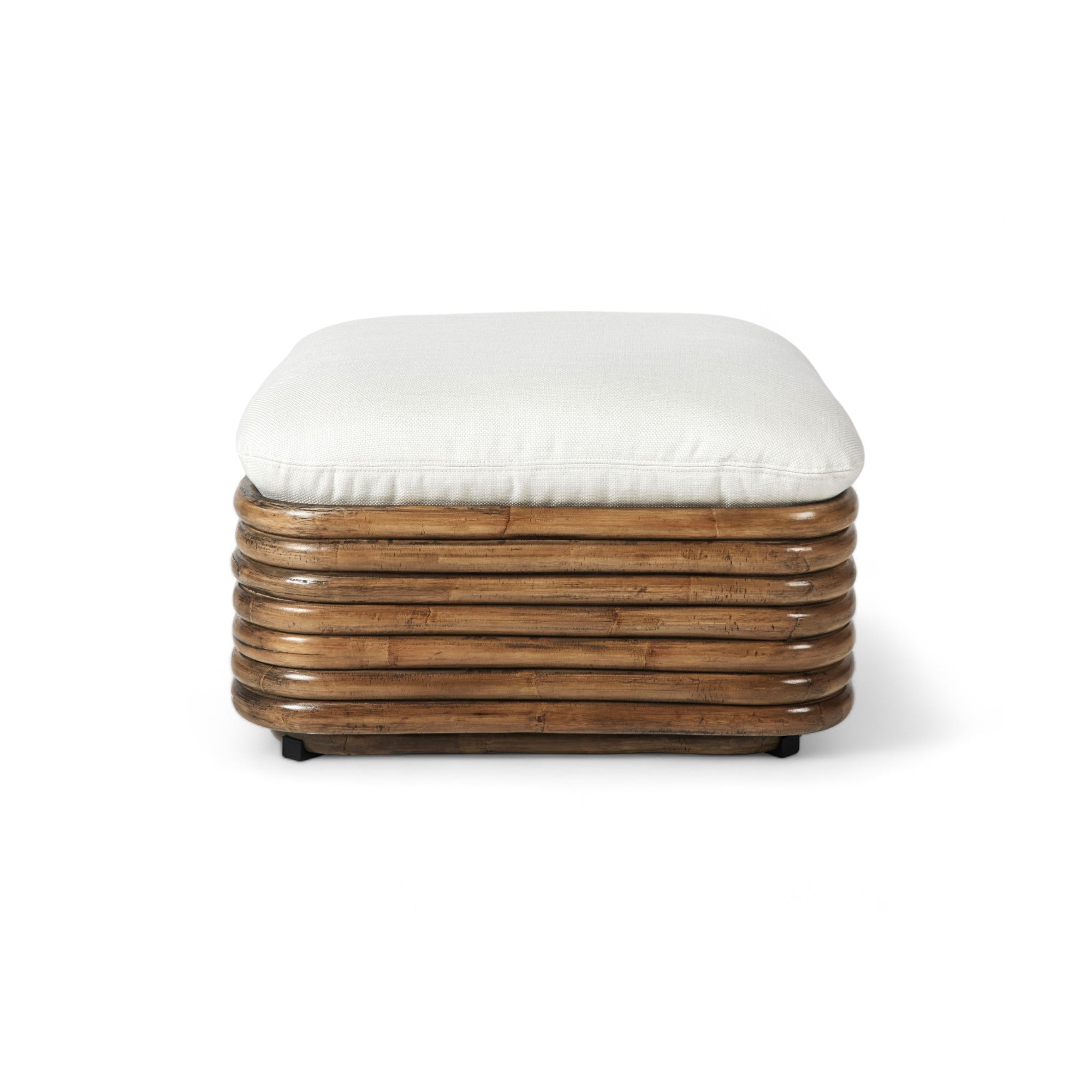 Bohemian 43581 Outdoor Ottoman - Rattan/Fabric B (Flair Special FR 101)-3