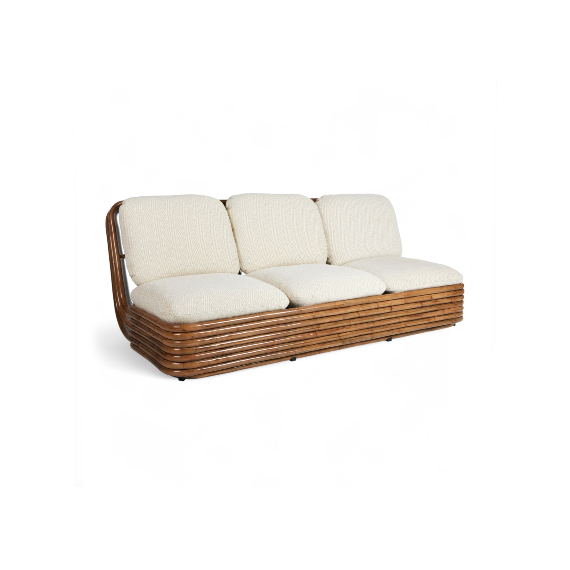 Bohemian 43582 72 Outdoor Sofa - Rattan/Fabric D (Chevron Outdoor FR 002)