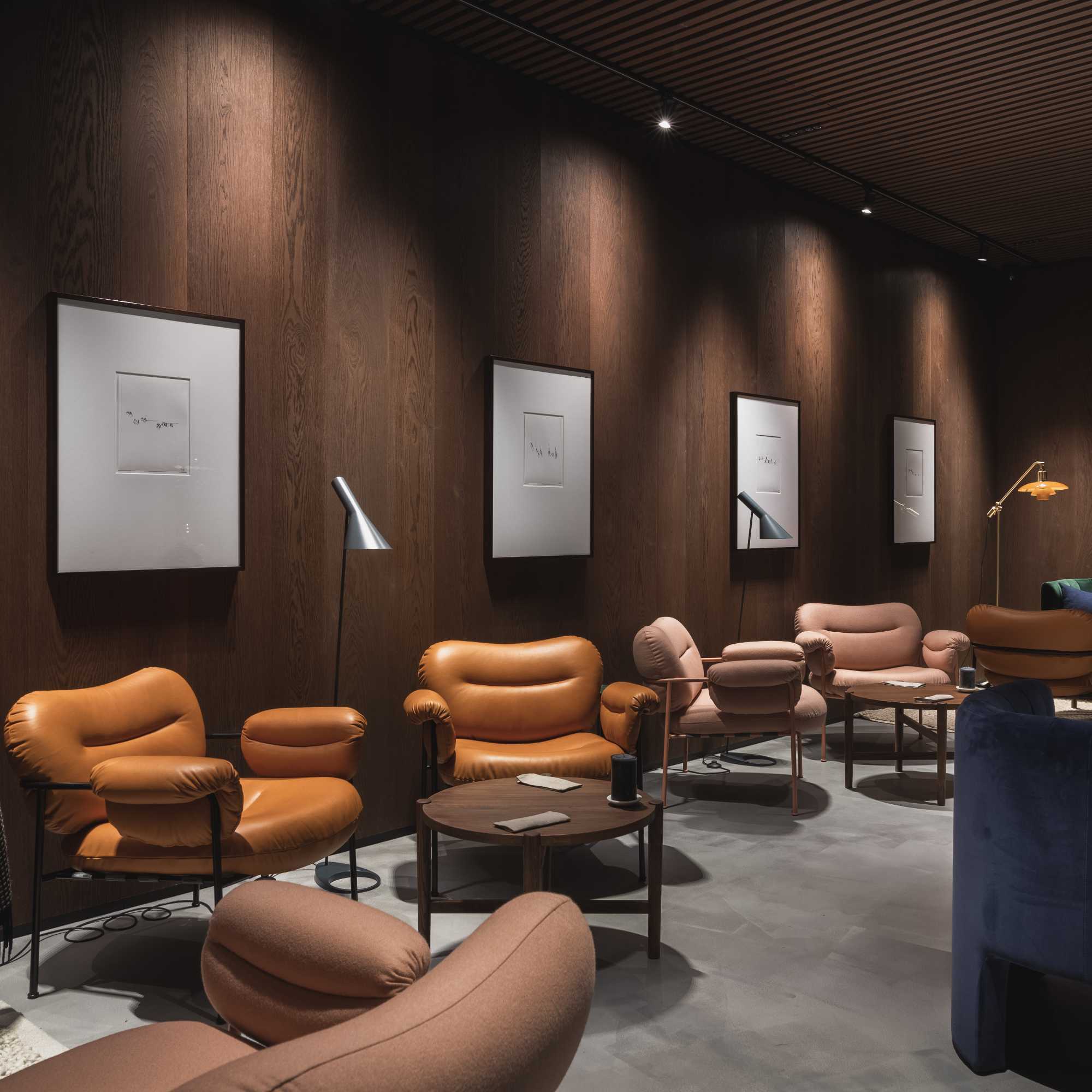 كرسي بذراعين من بولو - أسود/جلد (Dunes 21001 Dark Brown)-6