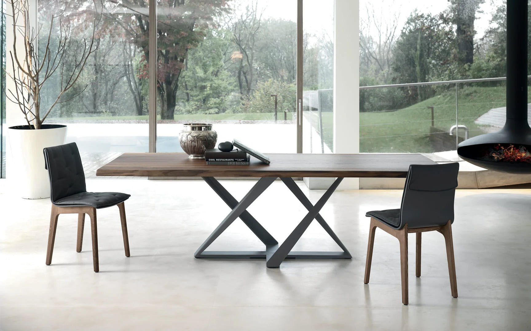 Alfa 40.55 Dining Chair - Ecoleather (Black TR504)