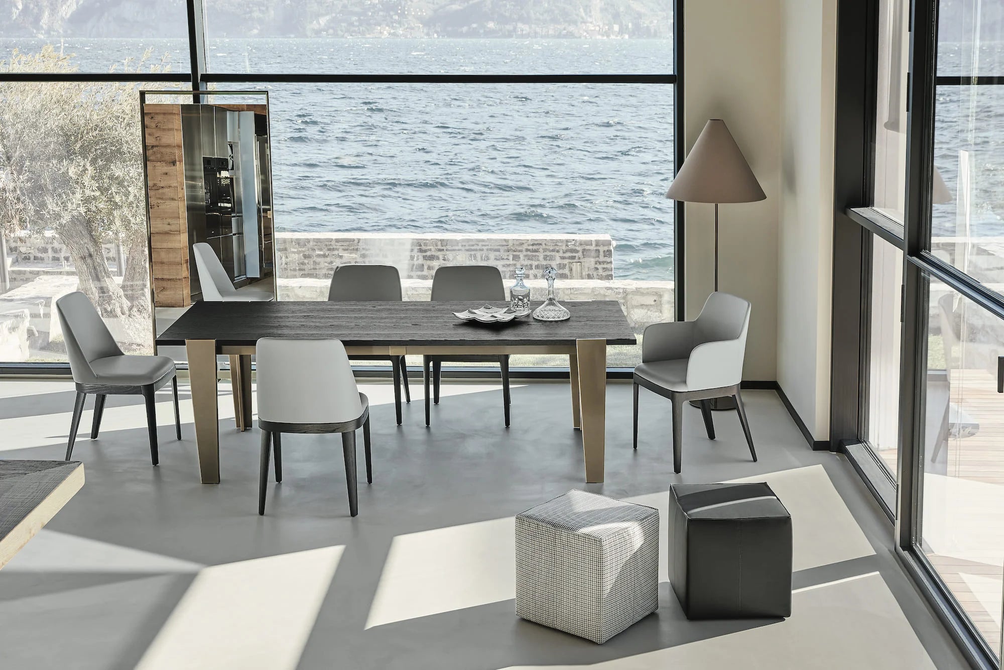 Margot 40.45 Dining Chair - Ecoleather (Light Grey TR516T)-4