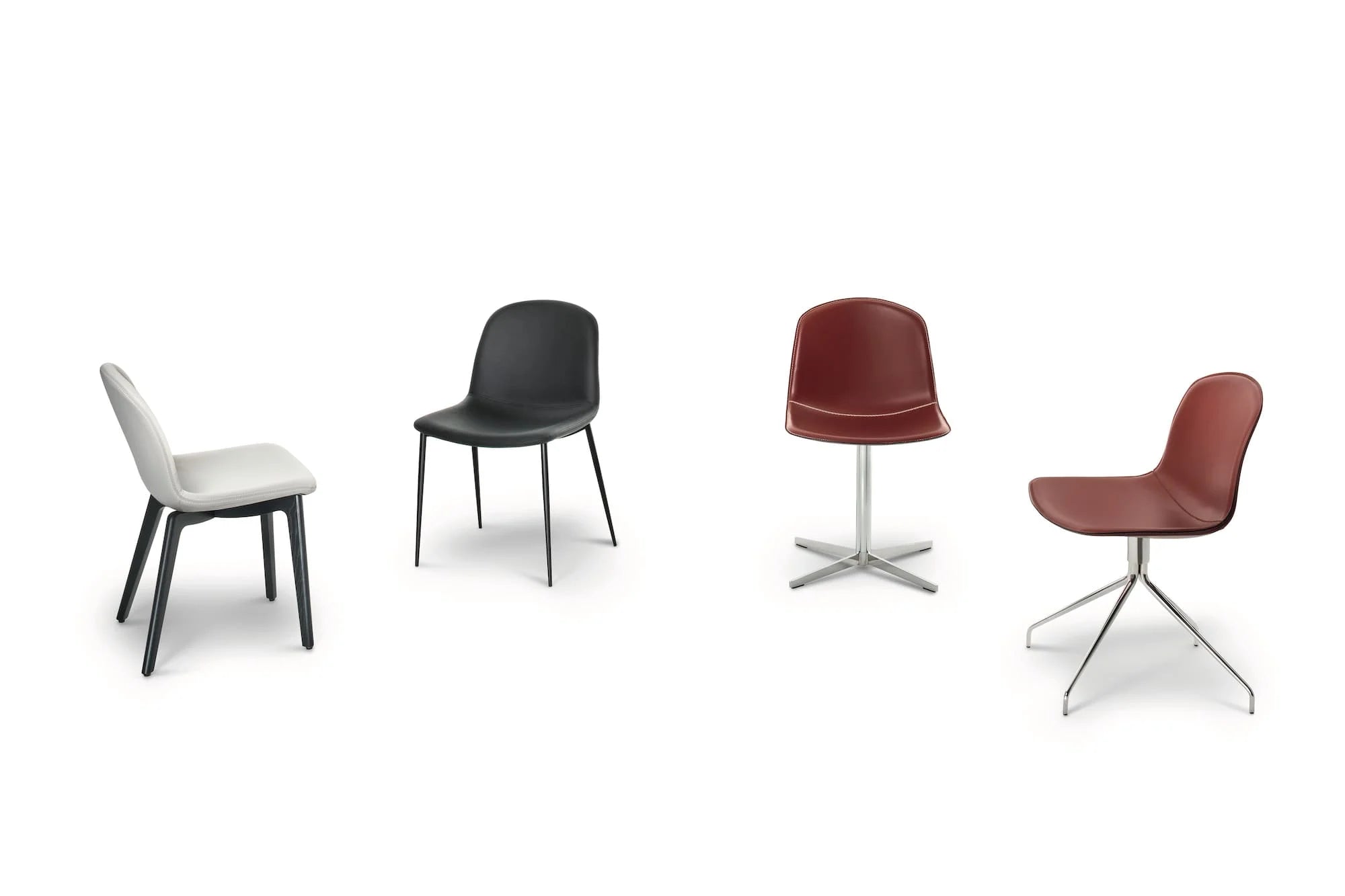 Seventy 40.50 Dining Chair - Ecoleather (Black TR504T)-4