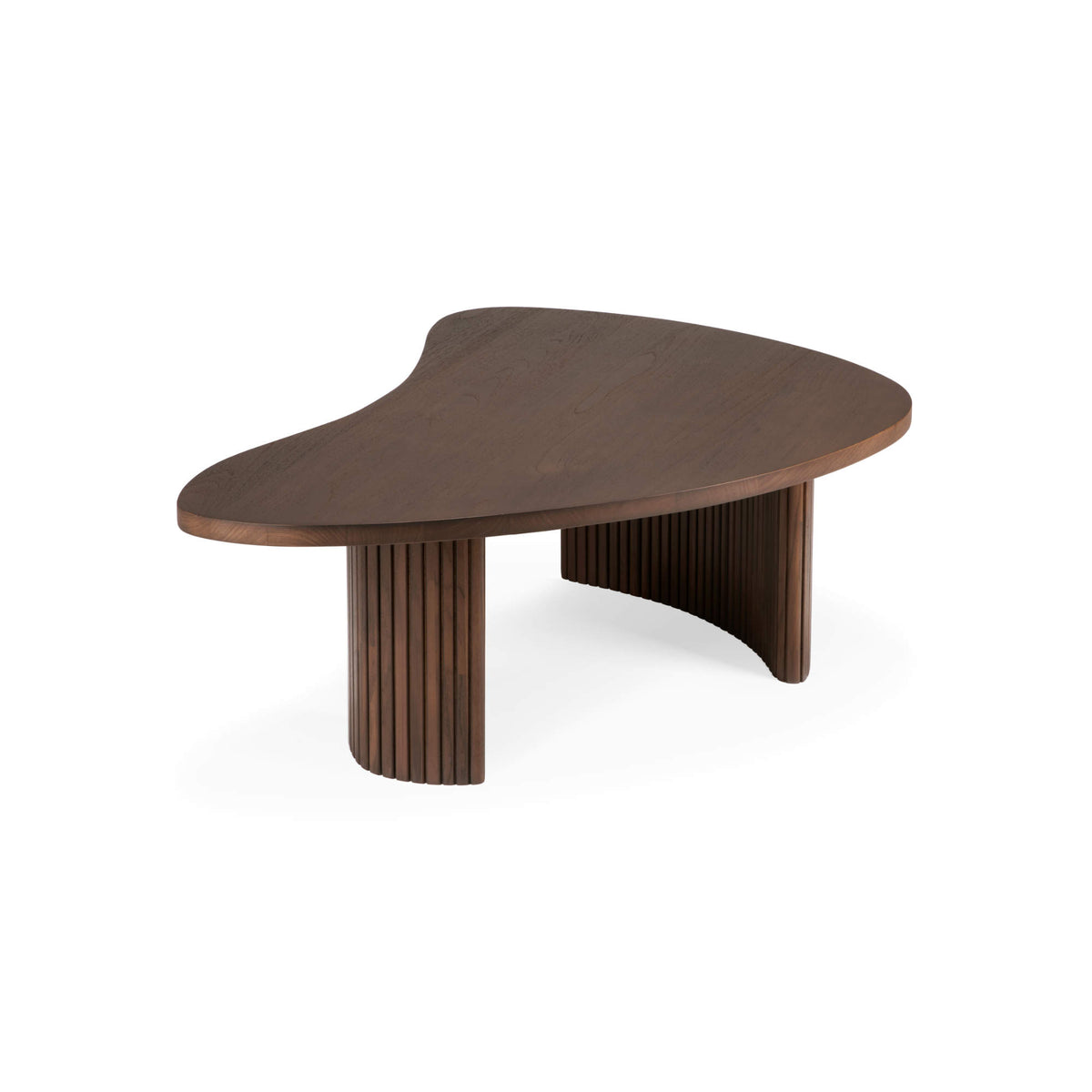 Boomerang 10091 Coffee Table - Varnished Teak Brown-1