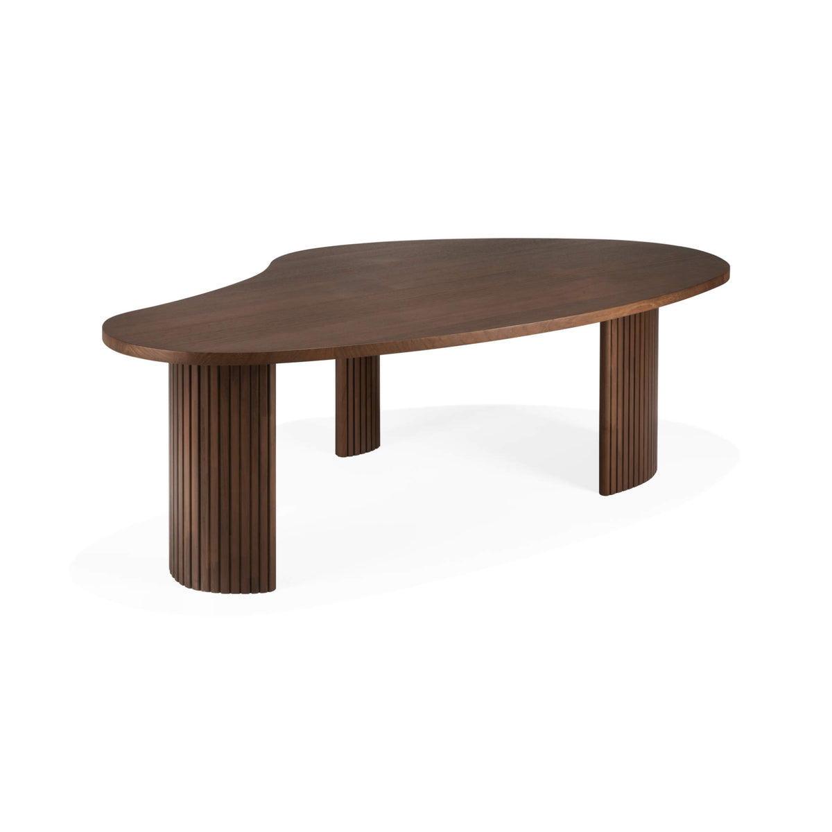 Boomerang 10092 Coffee Table - Varnished Teak Brown-3